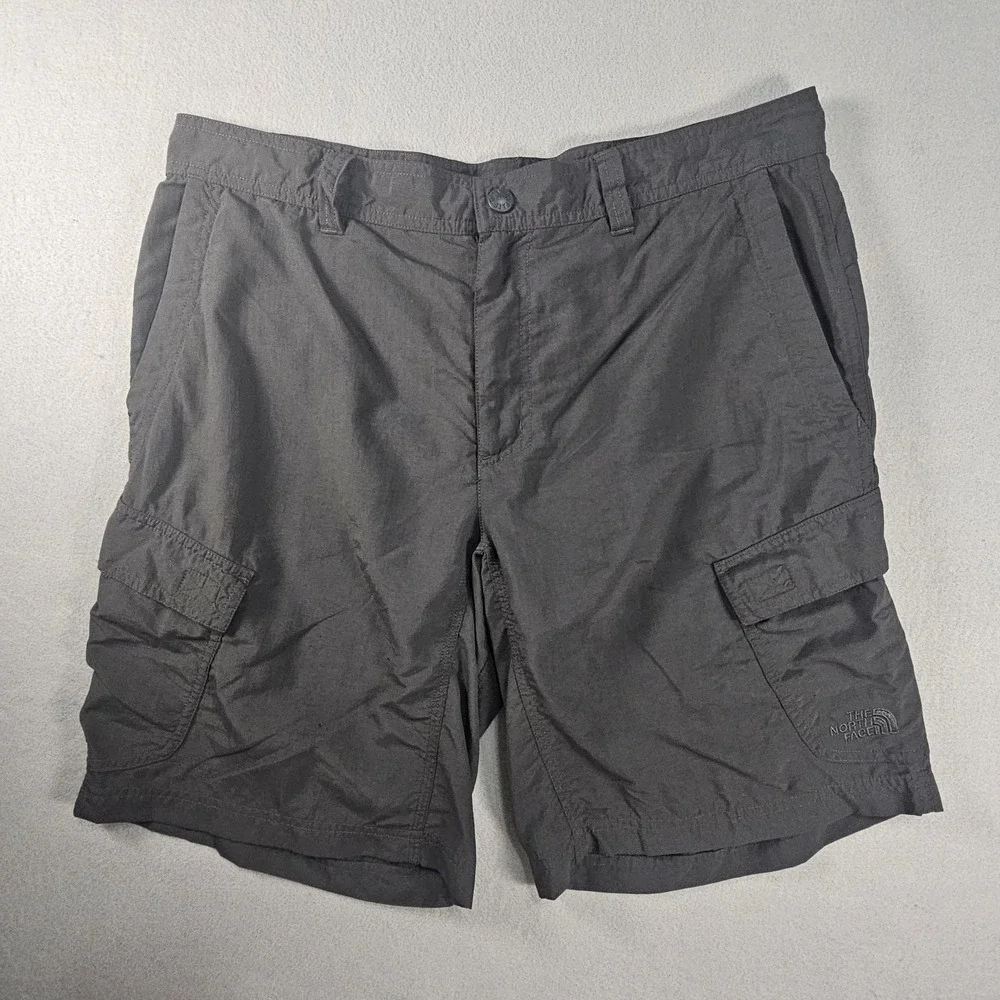 The North Face Horizon Cargo Shorts Mens 36 Gray Nylon Hiking A3YJ 10in
